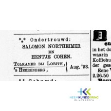 ondertrouw northeimer cohen 1893